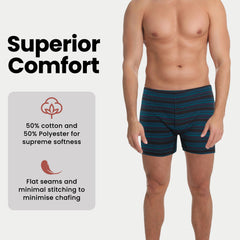 Men's Jersey Boxer Shorts Pack Of 6 Classic Fit Underwear Stretch Comfort