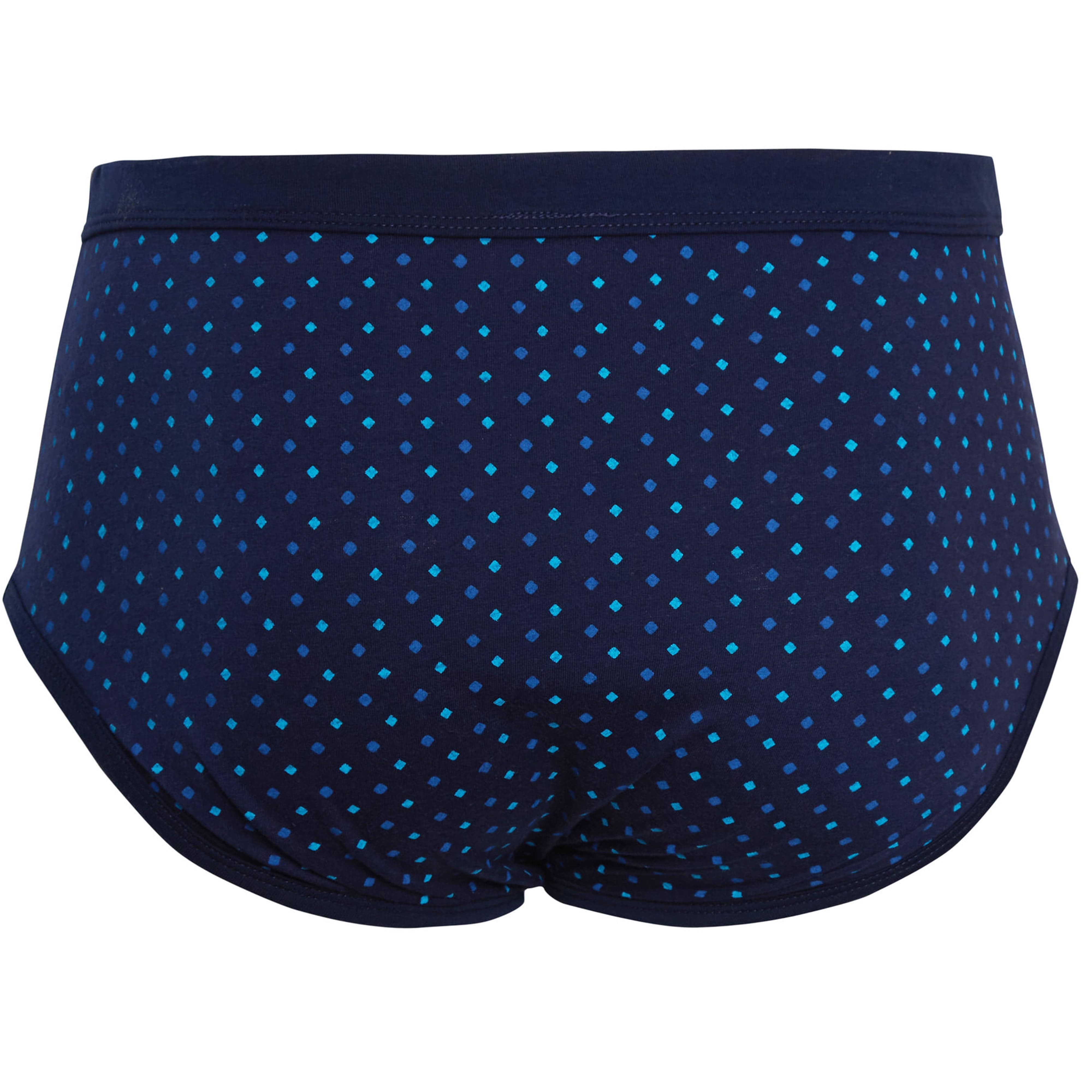Pack Of 6 Men's Printed Cotton Blend Briefs Classic Fit Underwear Multipack