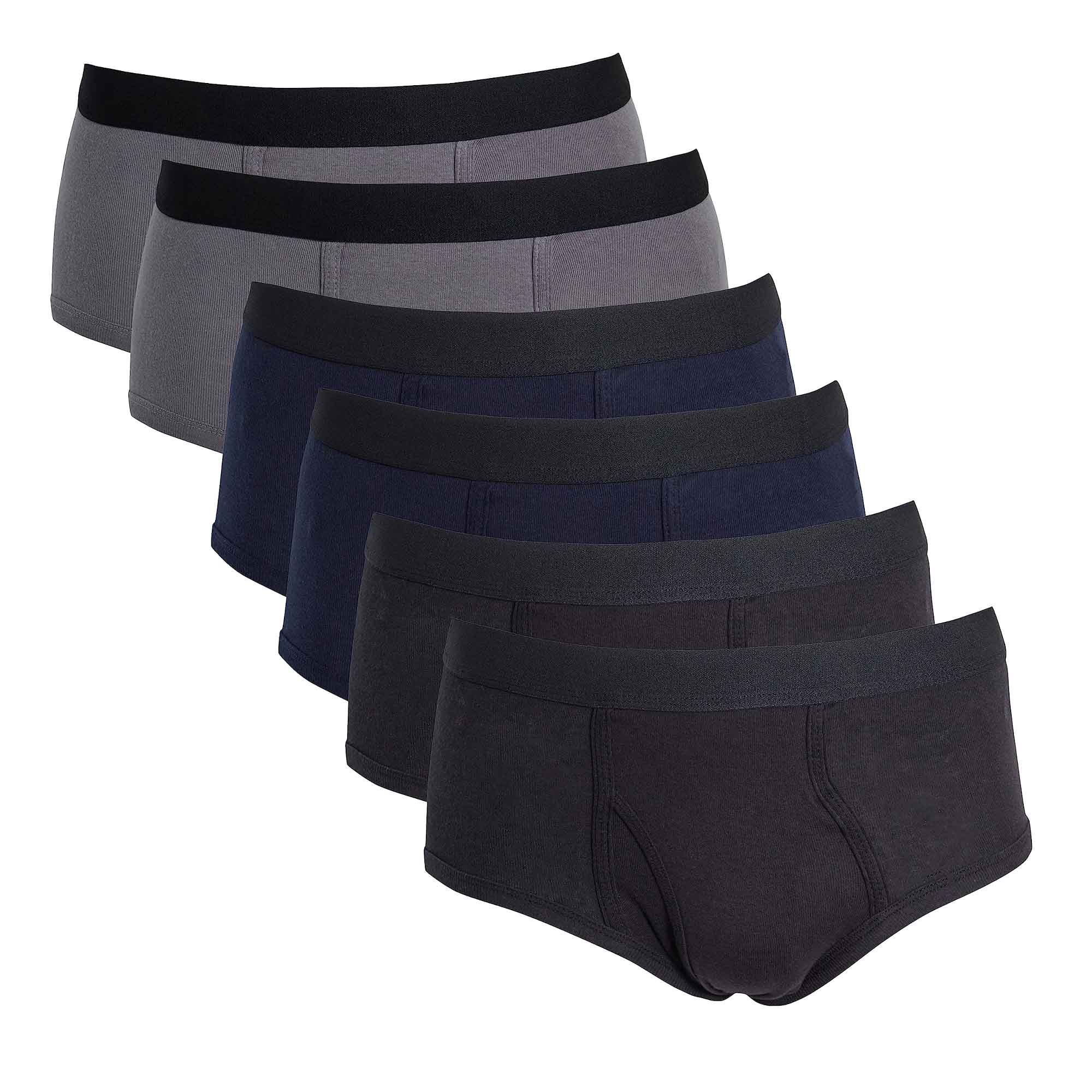 Men's Cotton Briefs Pack Of 6 Soft Waistband