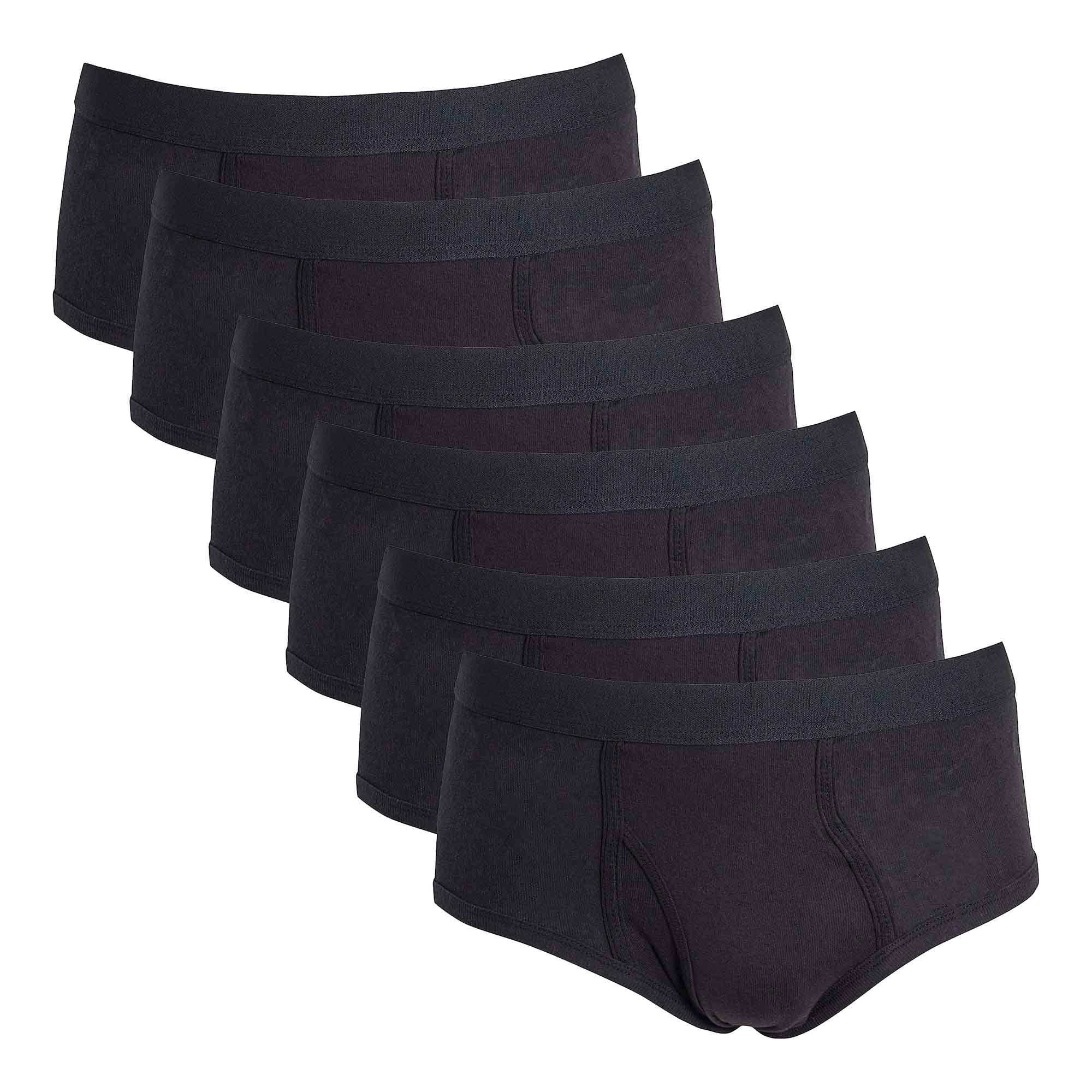 Men's Cotton Briefs Pack Of 6 Soft Waistband