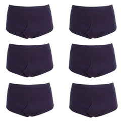 Pack Of 6 Men's Organic Cotton Y Front Underpants Breathable Moisture Wicking