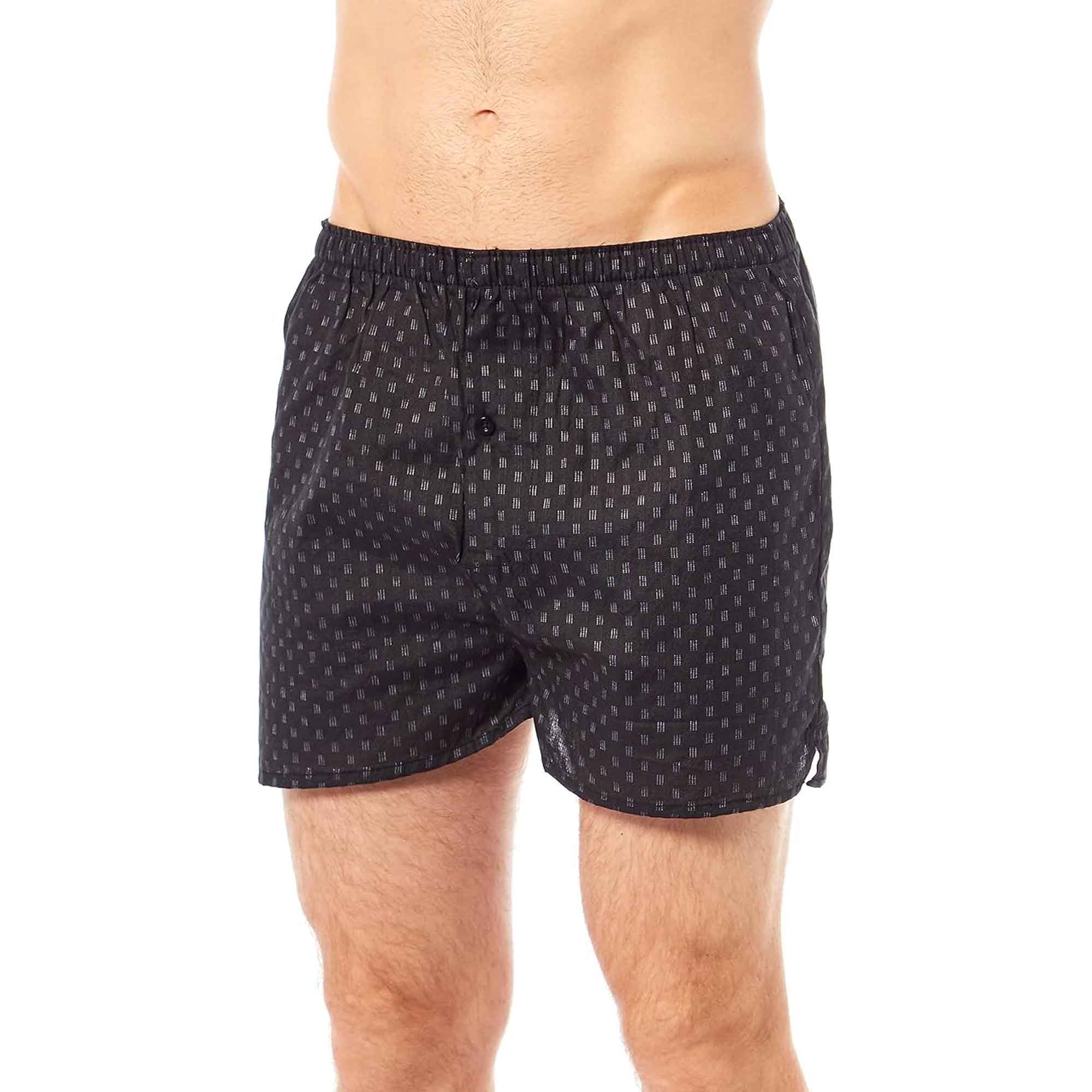 Pack Of 6 Men's Loose Fit Boxers With Comfort Waistband Button Fly