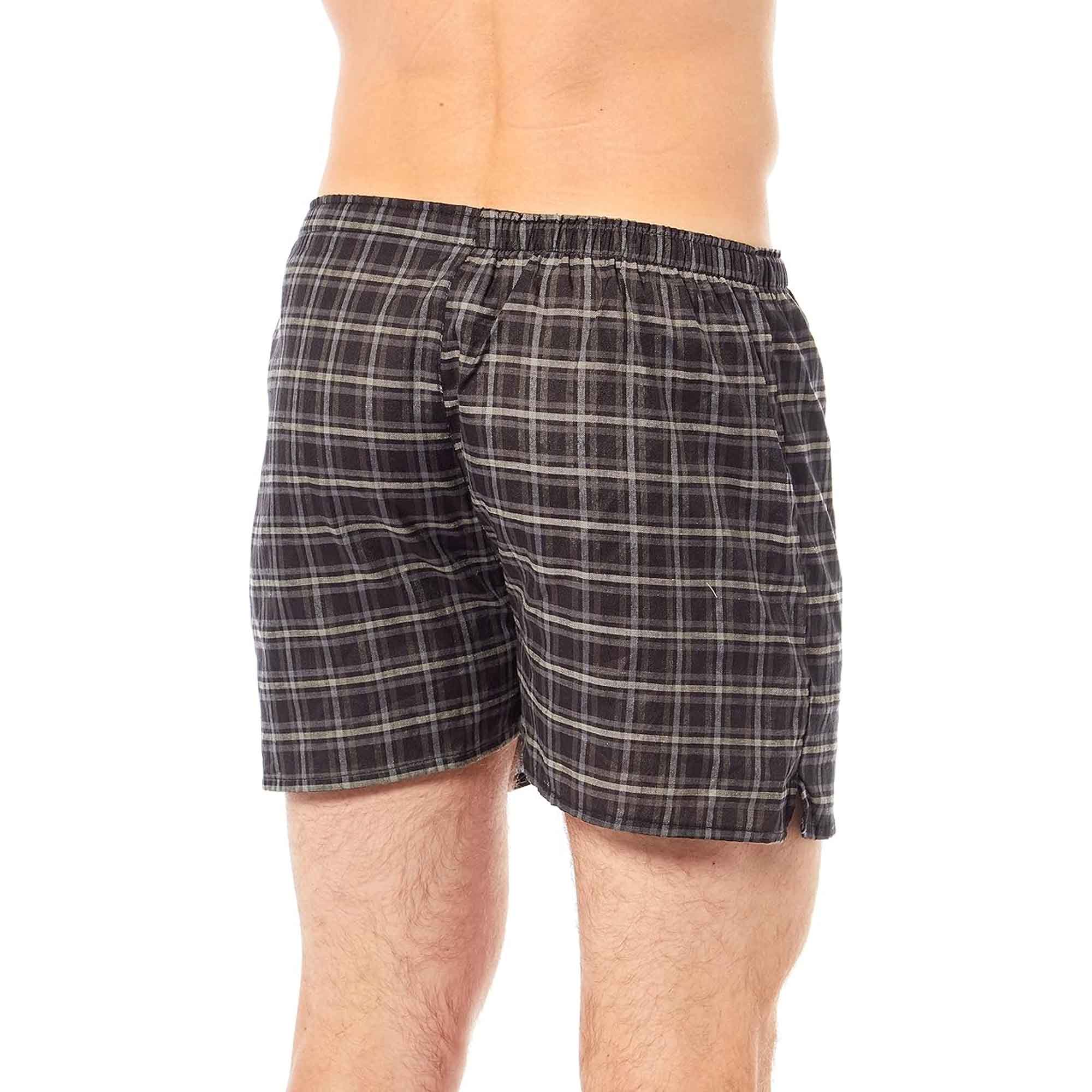 Pack Of 6 Men's Loose Fit Boxers With Comfort Waistband Button Fly