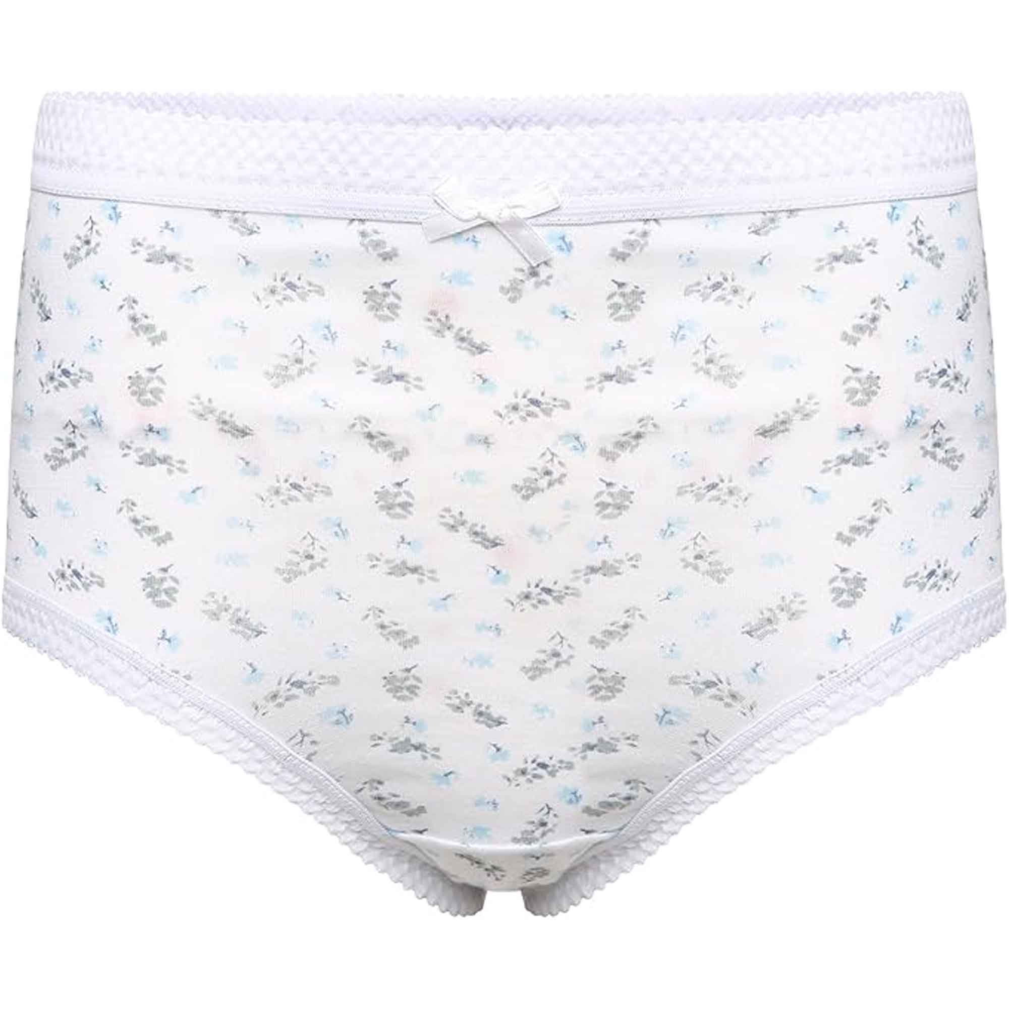 Women's 100% Cotton Maxi Briefs 6 Pack – Full Coverage, UK 10–24