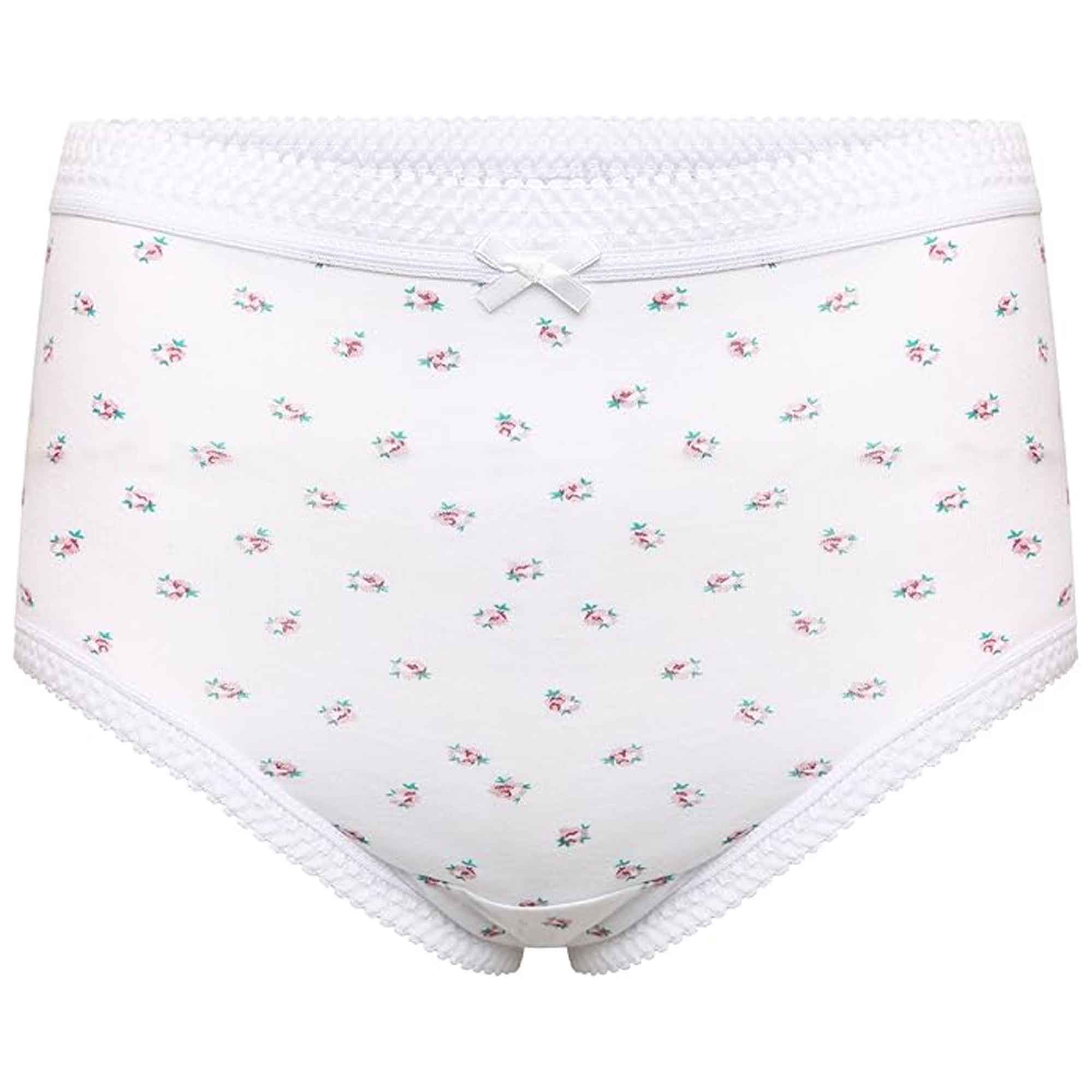 Women's 100% Cotton Maxi Briefs 6 Pack – Full Coverage, UK 10–24