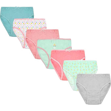 Pack Of 7 Kids' Underwear Cotton Blend Assorted Colours And Patterns Ages 2
