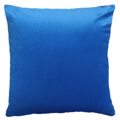 London Skyline Needlepoint Cushion – 45cm, Blue Velvet Back