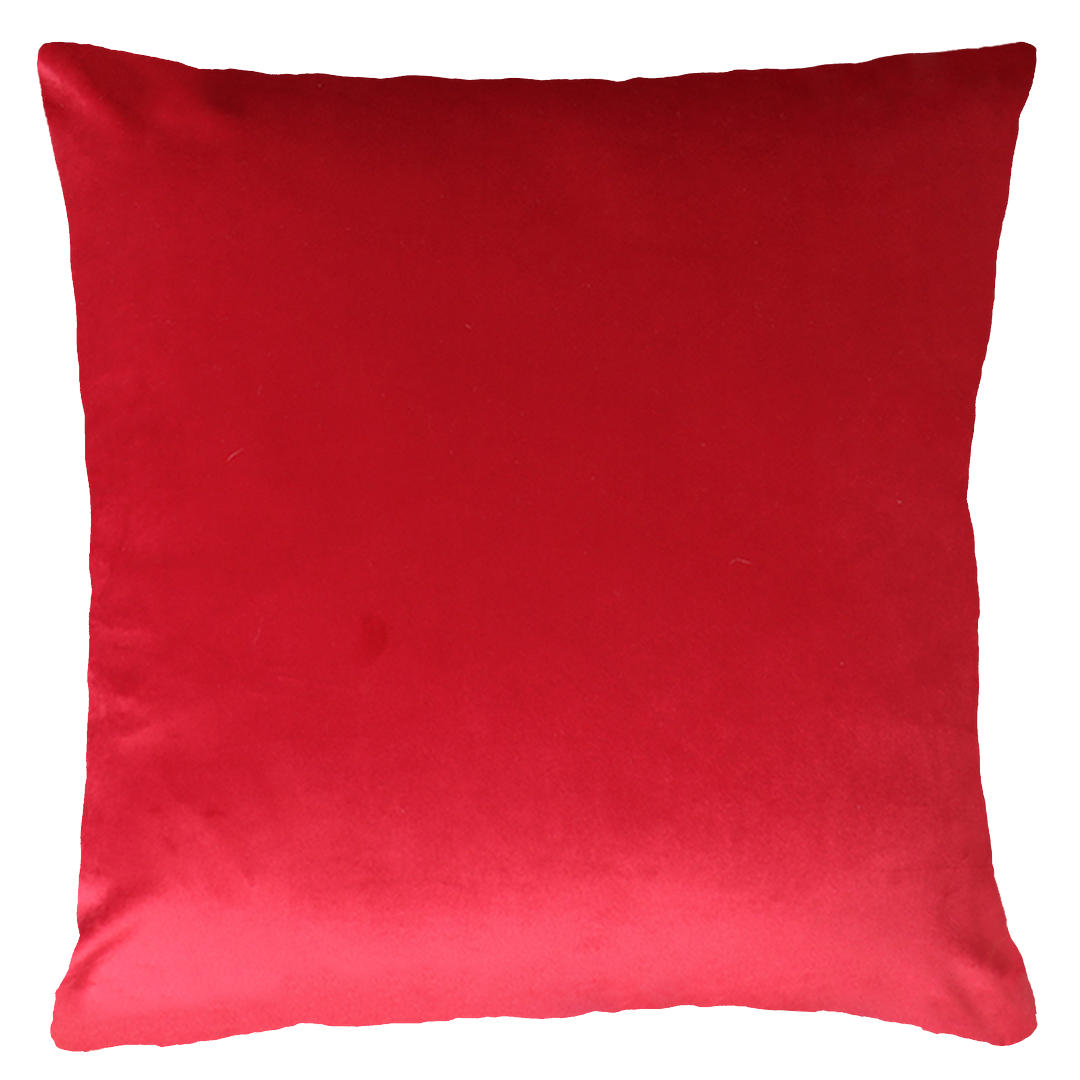 Havana Cuba Needlepoint Cushion – Retro Design, 45cm, Red Velvet Back