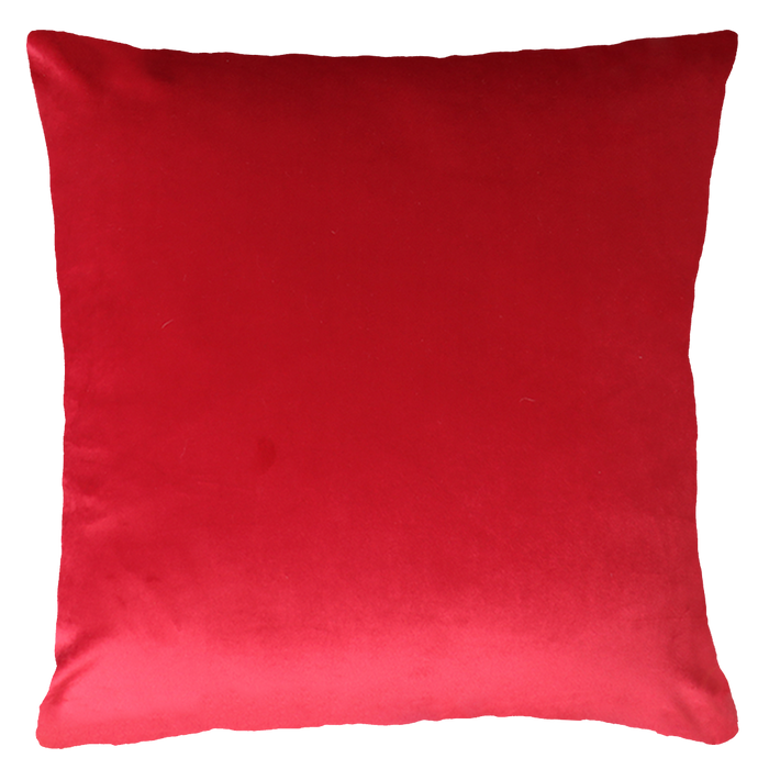 Havana Cuba Needlepoint Cushion, Retro Design, 45cm, Red Velvet Back, image 2