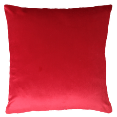 Havana Cuba Needlepoint Cushion – Retro Design, 45cm, Red Velvet Back