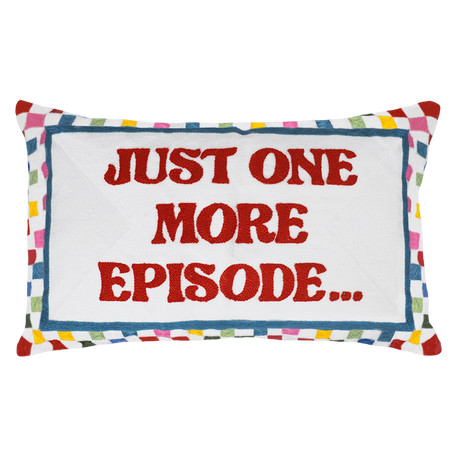 Just One More Episode Needlepoint Cushion – Checkerboard, 45cm