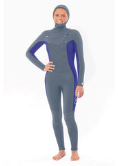 Sisstrevolution Women's My Seas 5/4mm Hooded Wetsuit, Chest Zip
