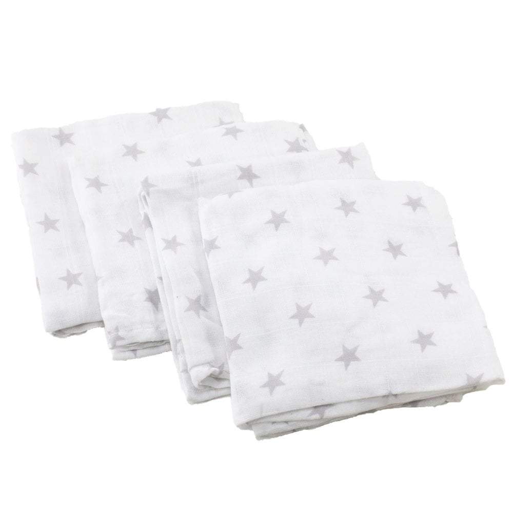 Printed Muslin Squares 80x80cm – 100% Cotton Multipack