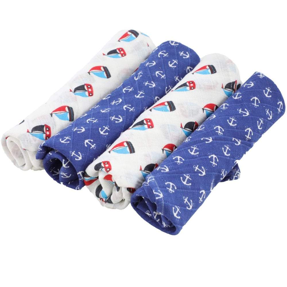 Printed Muslin Squares 80x80cm – 100% Cotton Multipack