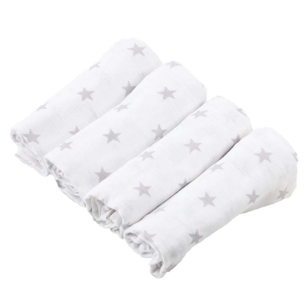 Printed Muslin Squares 80x80cm – 100% Cotton Multipack