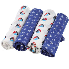 Printed Muslin Squares 80x80cm – 100% Cotton Multipack
