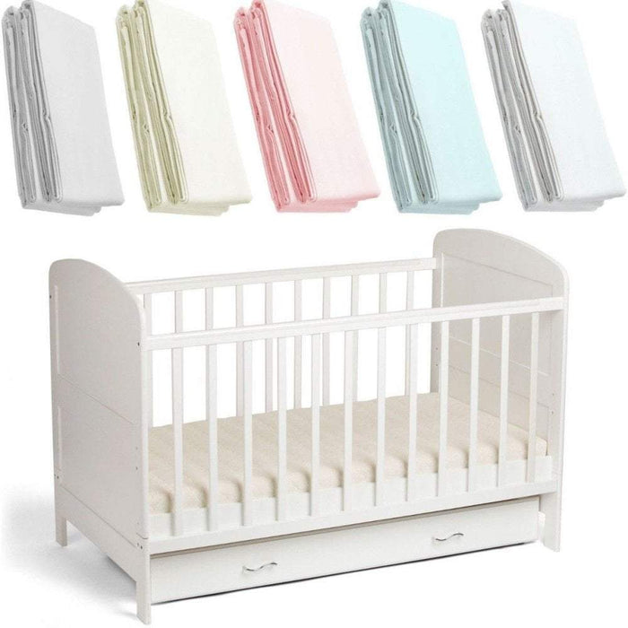 Spacesaver Cot Fitted Sheet 100x52cm, 100% Cotton, Single