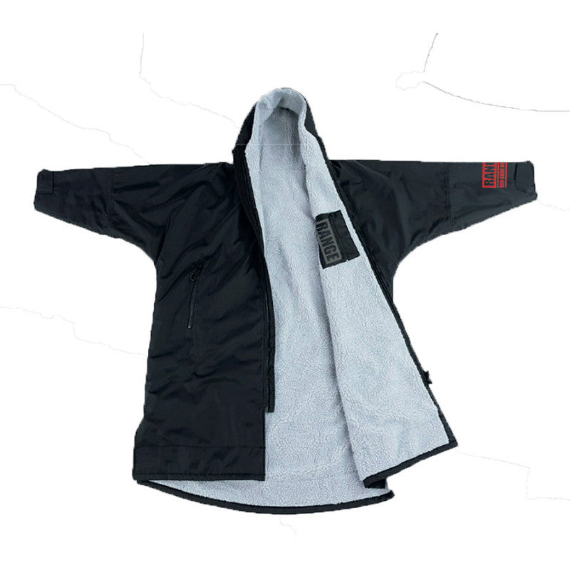 Range Storm Robe, Long Sleeve Changing Robe with Fleece Pockets