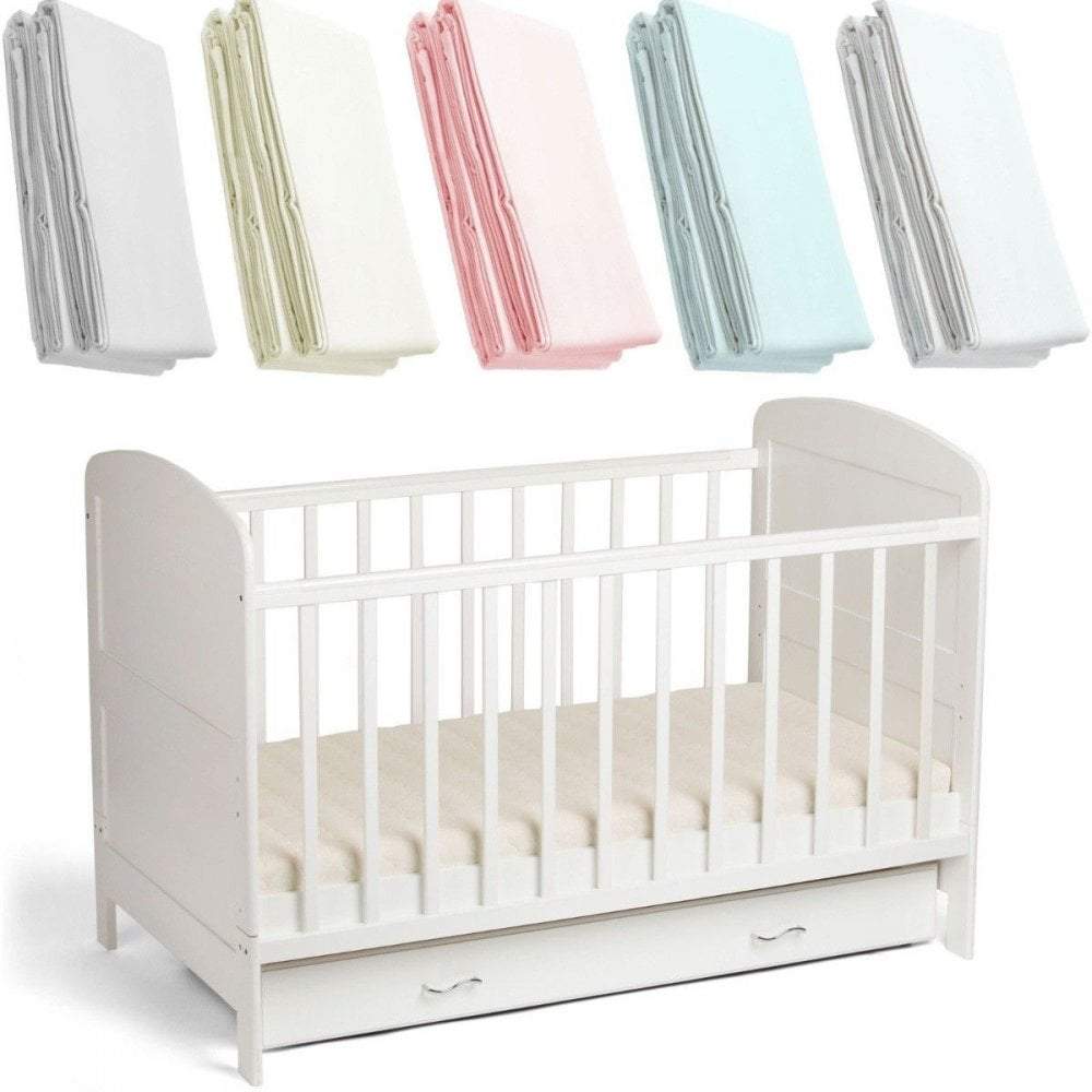 Toddler Bed Fitted Sheets 140x70cm – 100% Cotton, Pack of 4