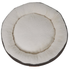 Ralph & Co Lincoln Tweed Donut Dog Bed with Faux Fur Lining