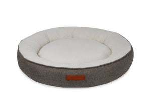 Ralph & Co Lincoln Tweed Donut Dog Bed with Faux Fur Lining