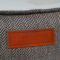 Ralph & Co Lincoln Tweed Donut Dog Bed with Faux Fur Lining