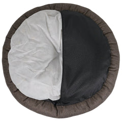 Ralph & Co Lincoln Tweed Donut Dog Bed with Faux Fur Lining