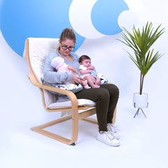 Twin Nursing Pillow – Dino Print, Tandem Feeding Support