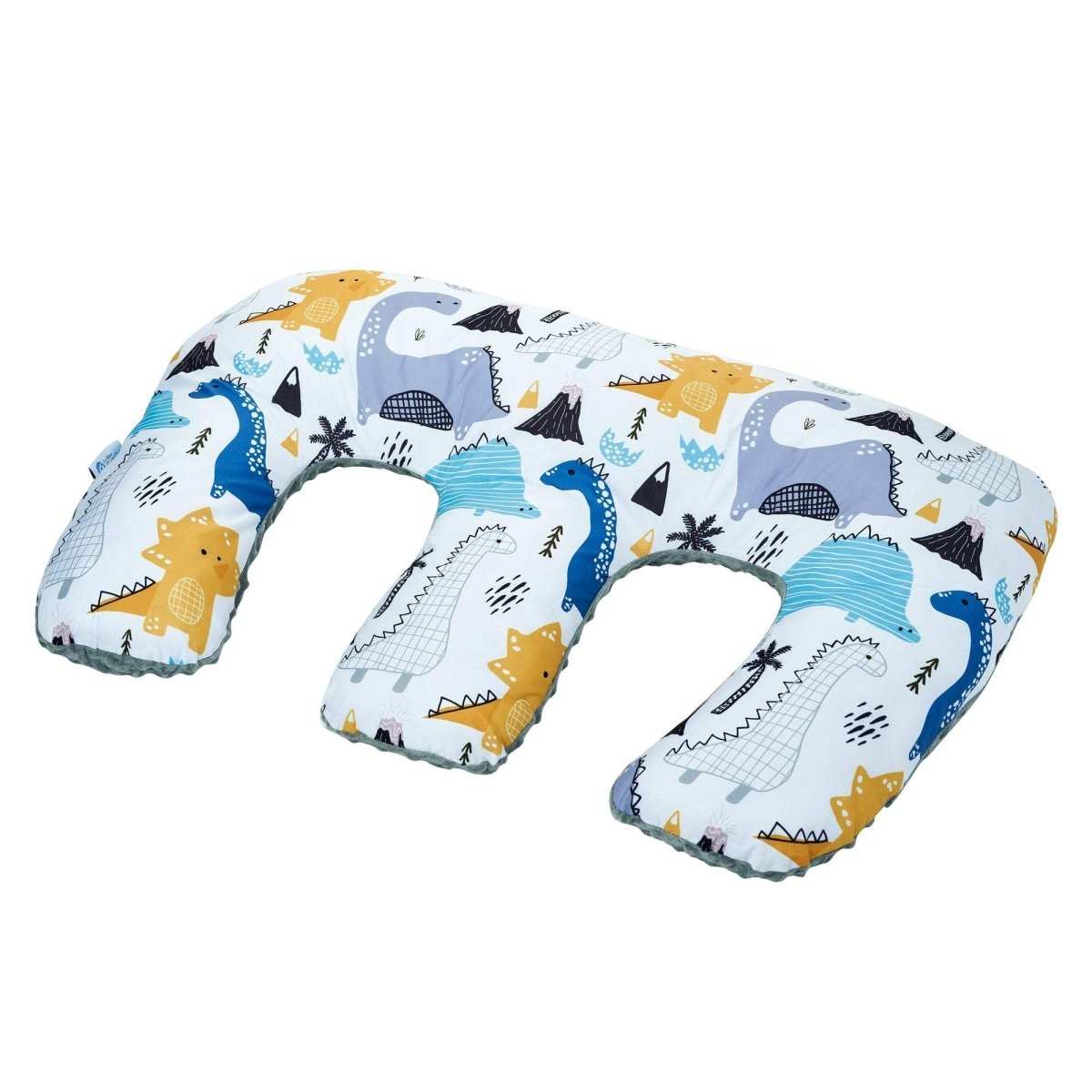 Twin Nursing Pillow – Dino Print, Tandem Feeding Support