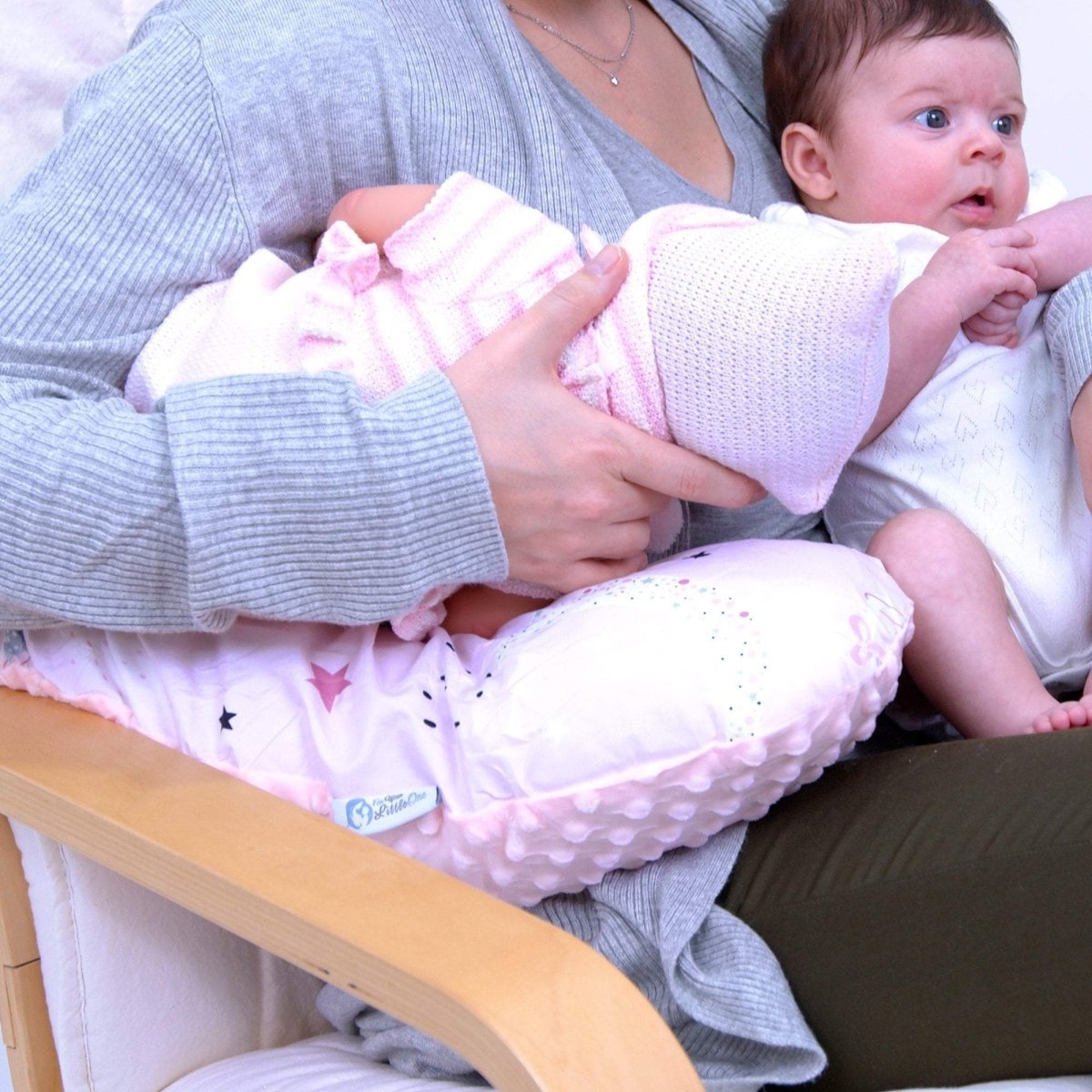 Twin Nursing Pillow – Pixie Print, Tandem Feeding Support