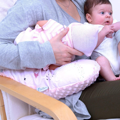 Twin Nursing Pillow – Pixie Print, Tandem Feeding Support