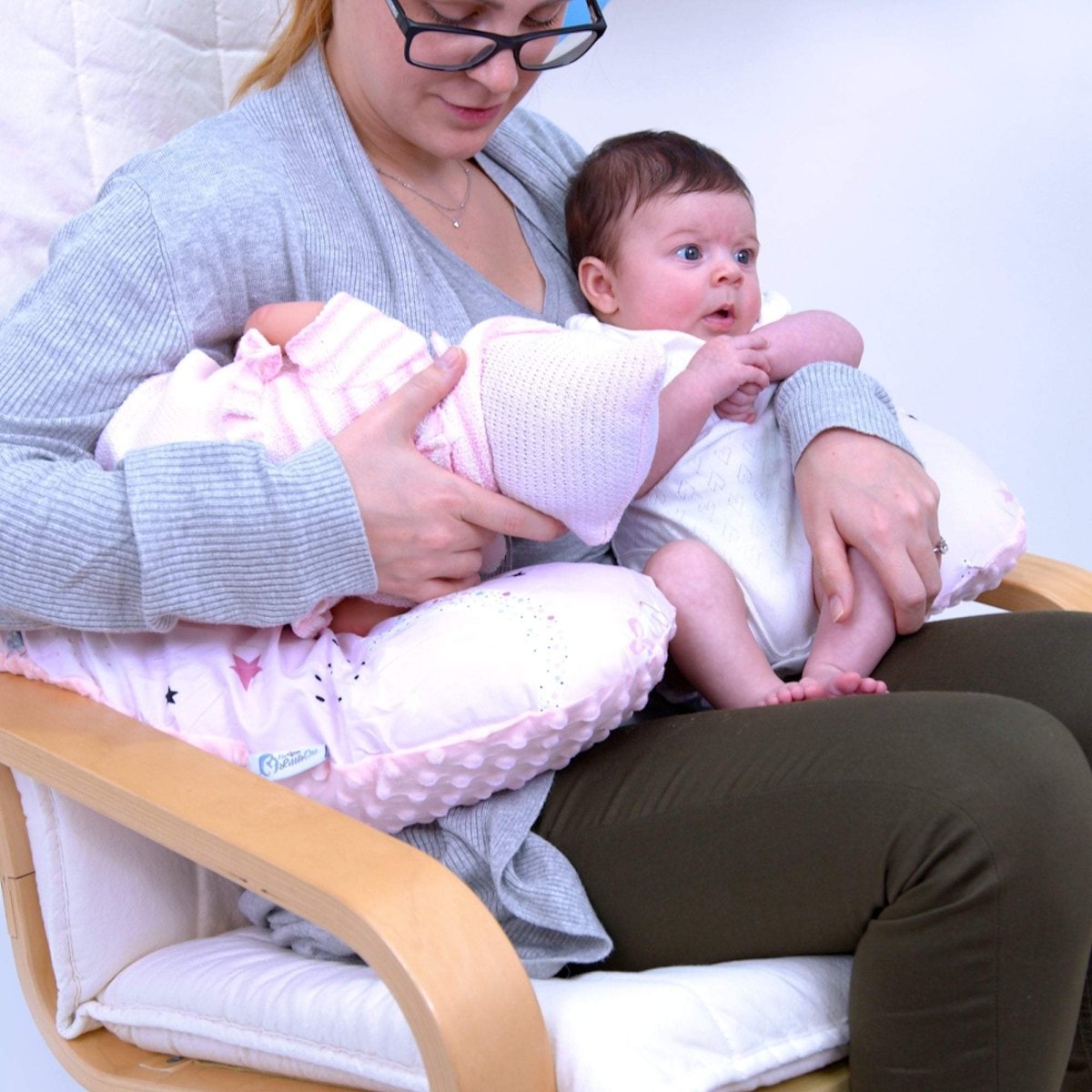 Twin Nursing Pillow – Pixie Print, Tandem Feeding Support