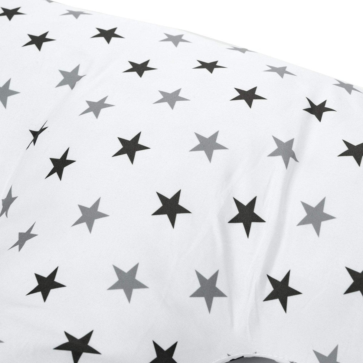 Twin Nursing Pillow – Silver Stars, Tandem Feeding Support