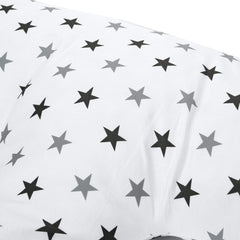 Twin Nursing Pillow – Silver Stars, Tandem Feeding Support
