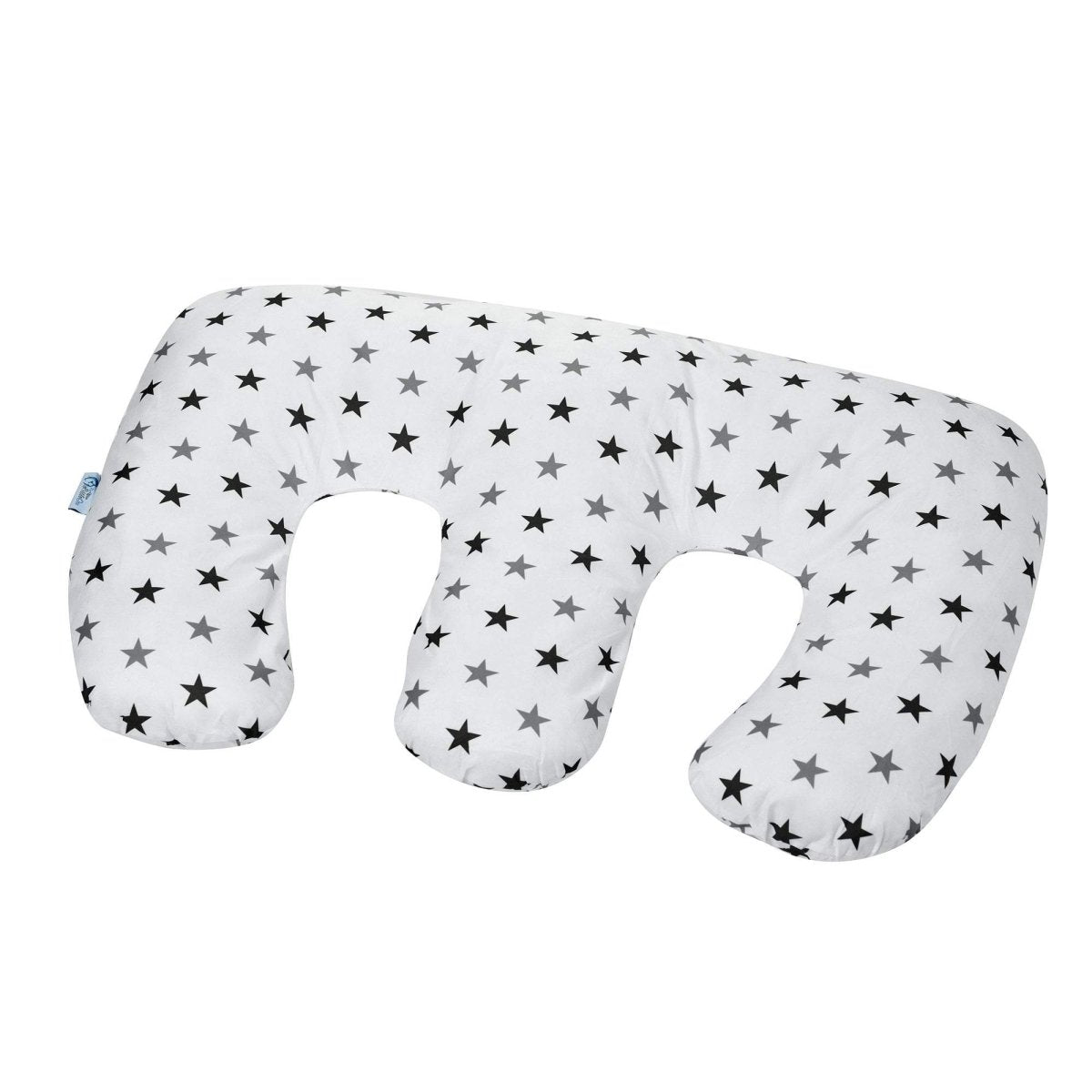 Twin Nursing Pillow – Silver Stars, Tandem Feeding Support