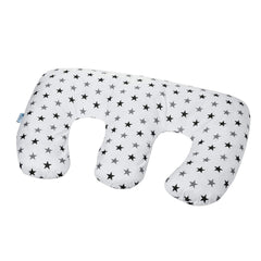Twin Nursing Pillow – Silver Stars, Tandem Feeding Support