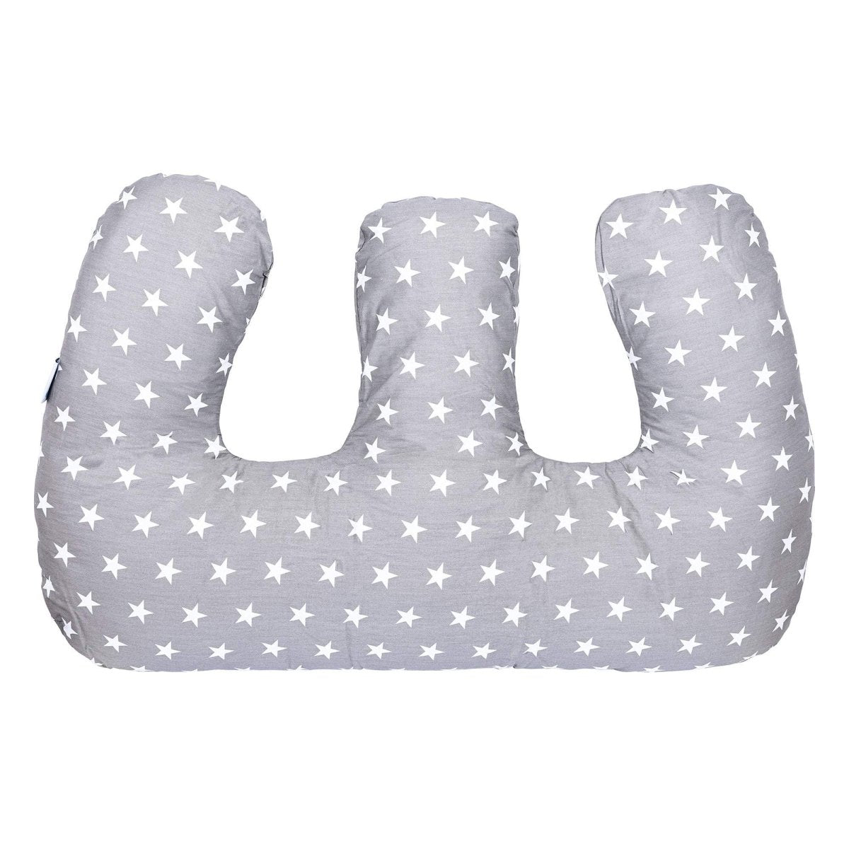 Twin Nursing Pillow – White Stars, Tandem Feeding Support