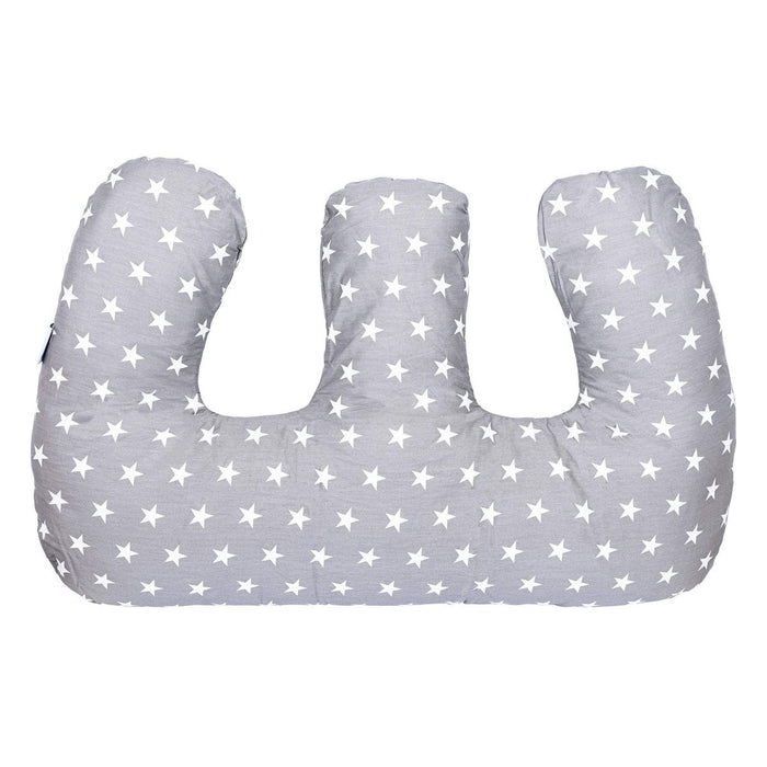 Twin Nursing Pillow, White Stars, Tandem Feeding Support, image 2