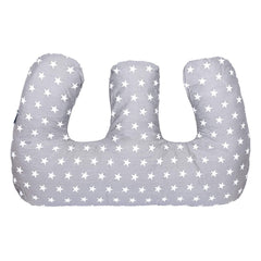Twin Nursing Pillow – White Stars, Tandem Feeding Support