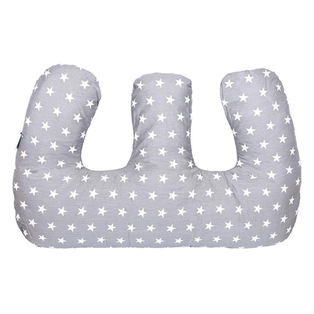 Twin Nursing Pillow – White Stars, Tandem Feeding Support