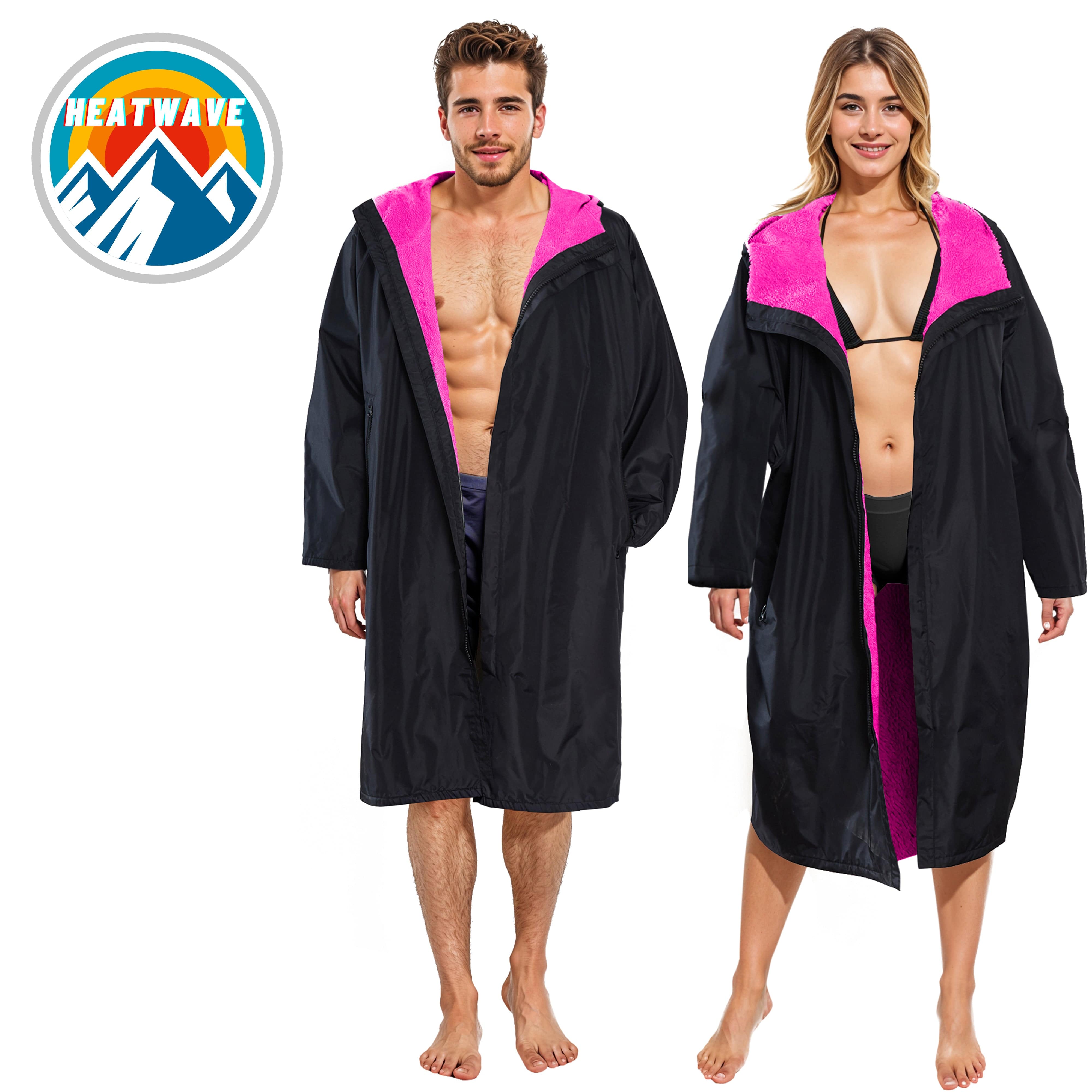 Changing Robe Hooded Unisex Adults Waterproof Windproof Outdoor Coat