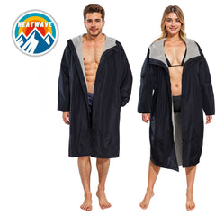 Unisex Waterproof Windproof Changing Robe Hooded Outdoor Coat