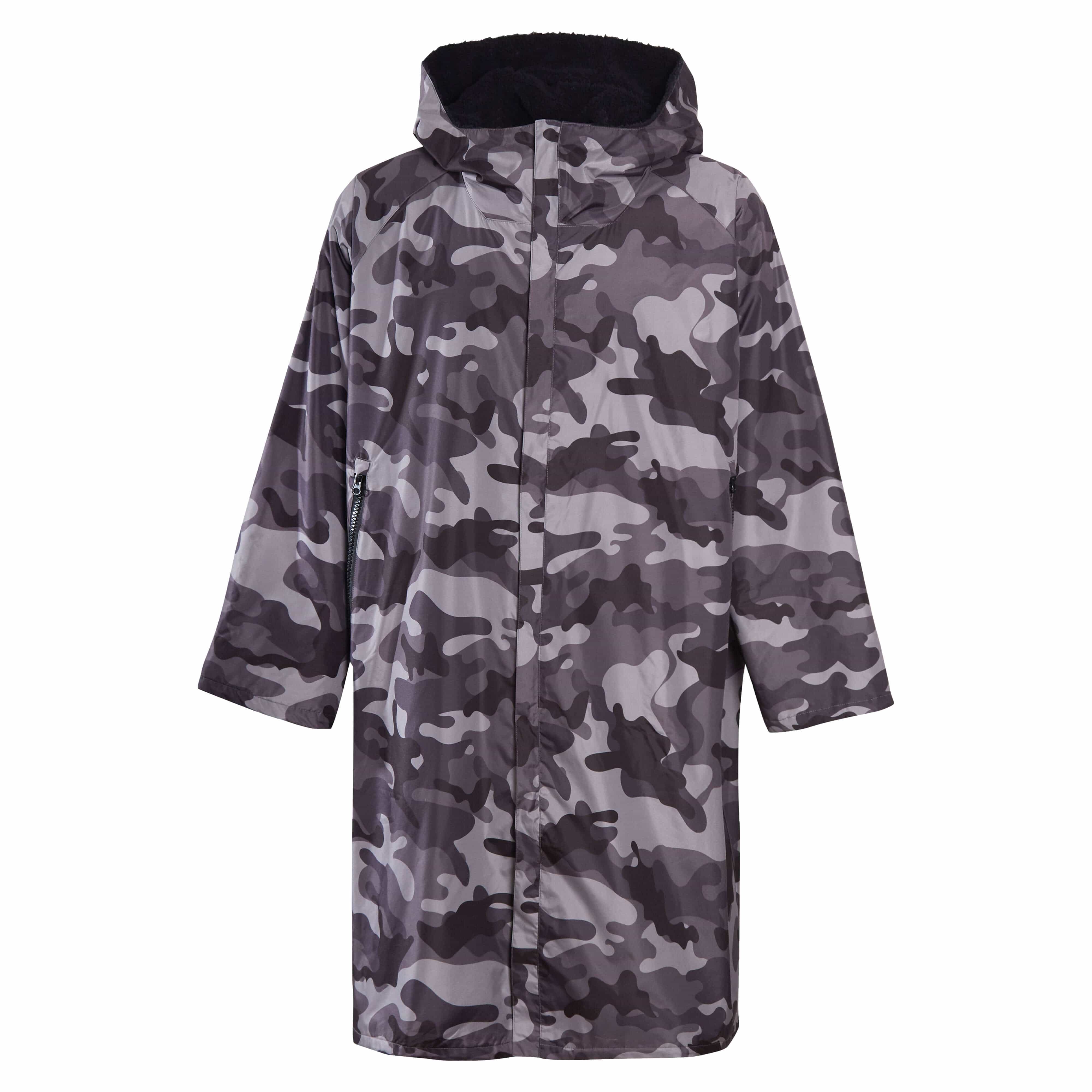Unisex Waterproof Windproof Changing Robe Hooded Outdoor Coat