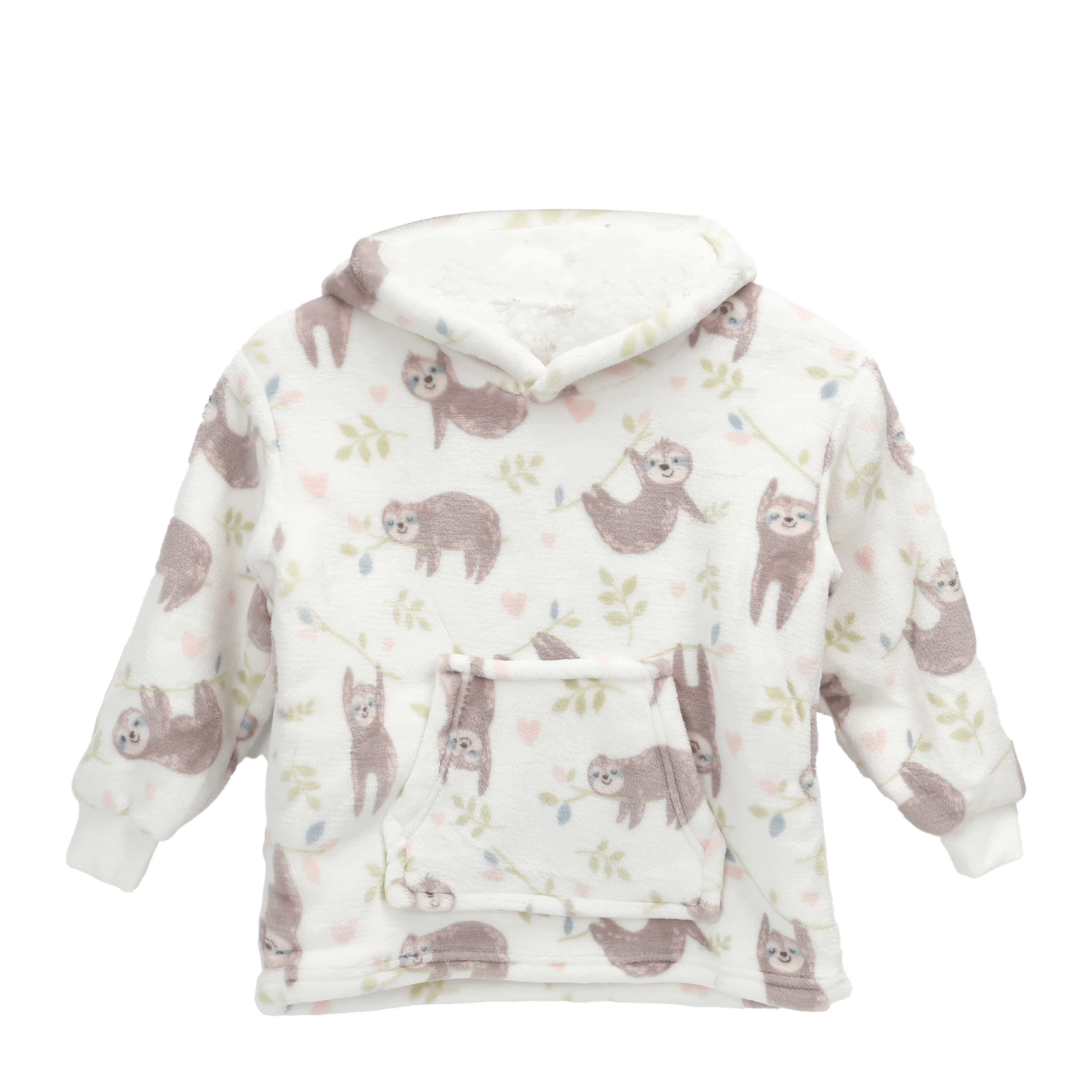 Infant Hoodie Blanket 0-2 Years Unisex Safari Sloth Ultra Soft