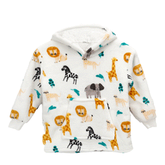 Infant Hoodie Blanket 0-2 Years Unisex Safari Sloth Ultra Soft