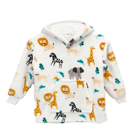 Infant Hoodie Blanket 0-2 Years Unisex Safari Sloth Ultra Soft