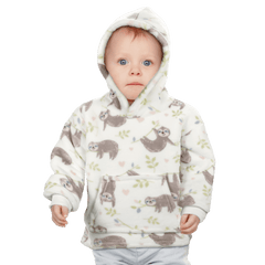 Infant Hoodie Blanket 0-2 Years Unisex Safari Sloth Ultra Soft