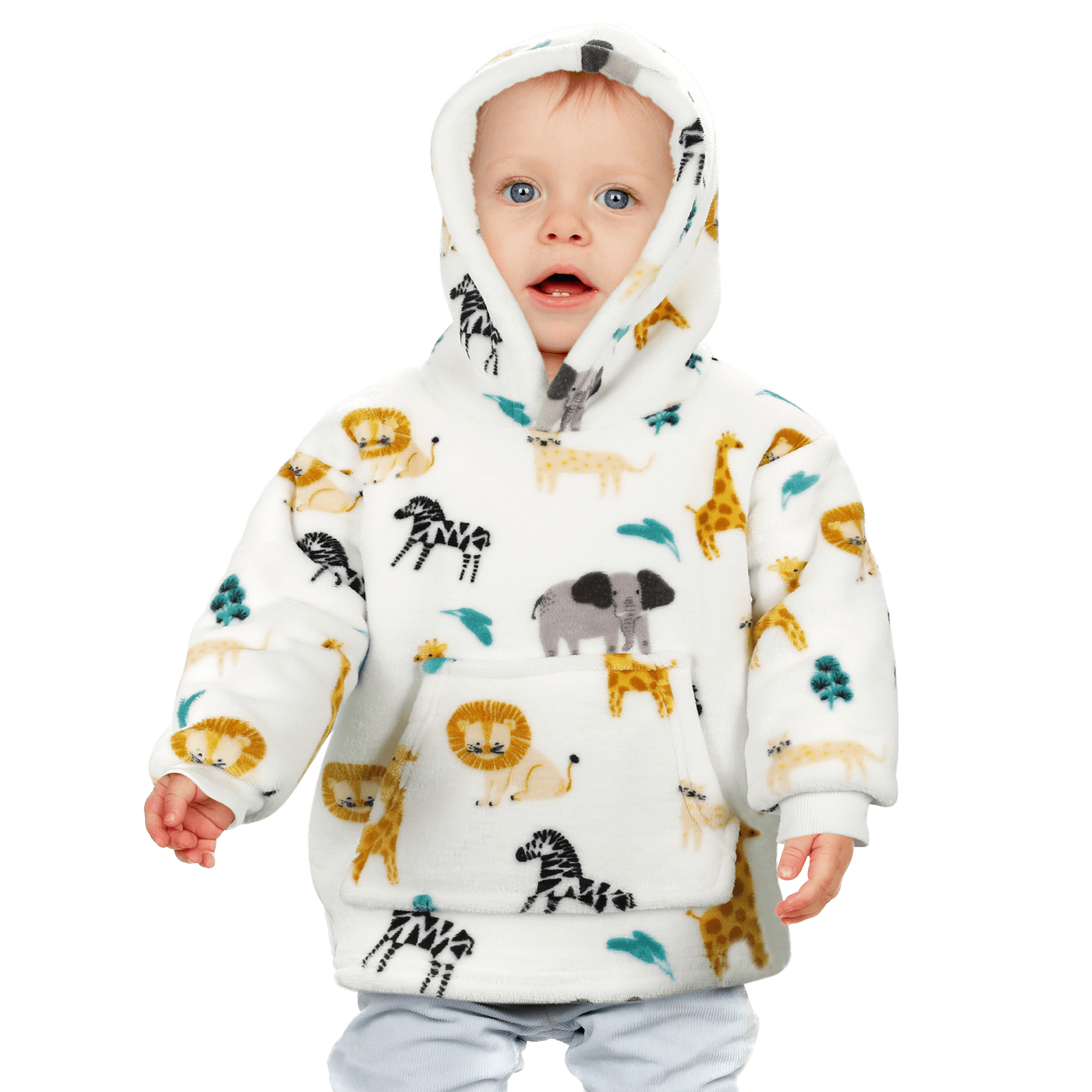 Infant Hoodie Blanket 0-2 Years Unisex Safari Sloth Ultra Soft