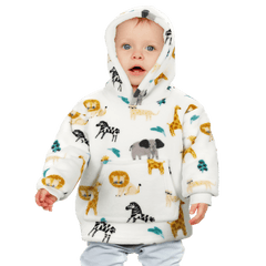 Infant Hoodie Blanket 0-2 Years Unisex Safari Sloth Ultra Soft
