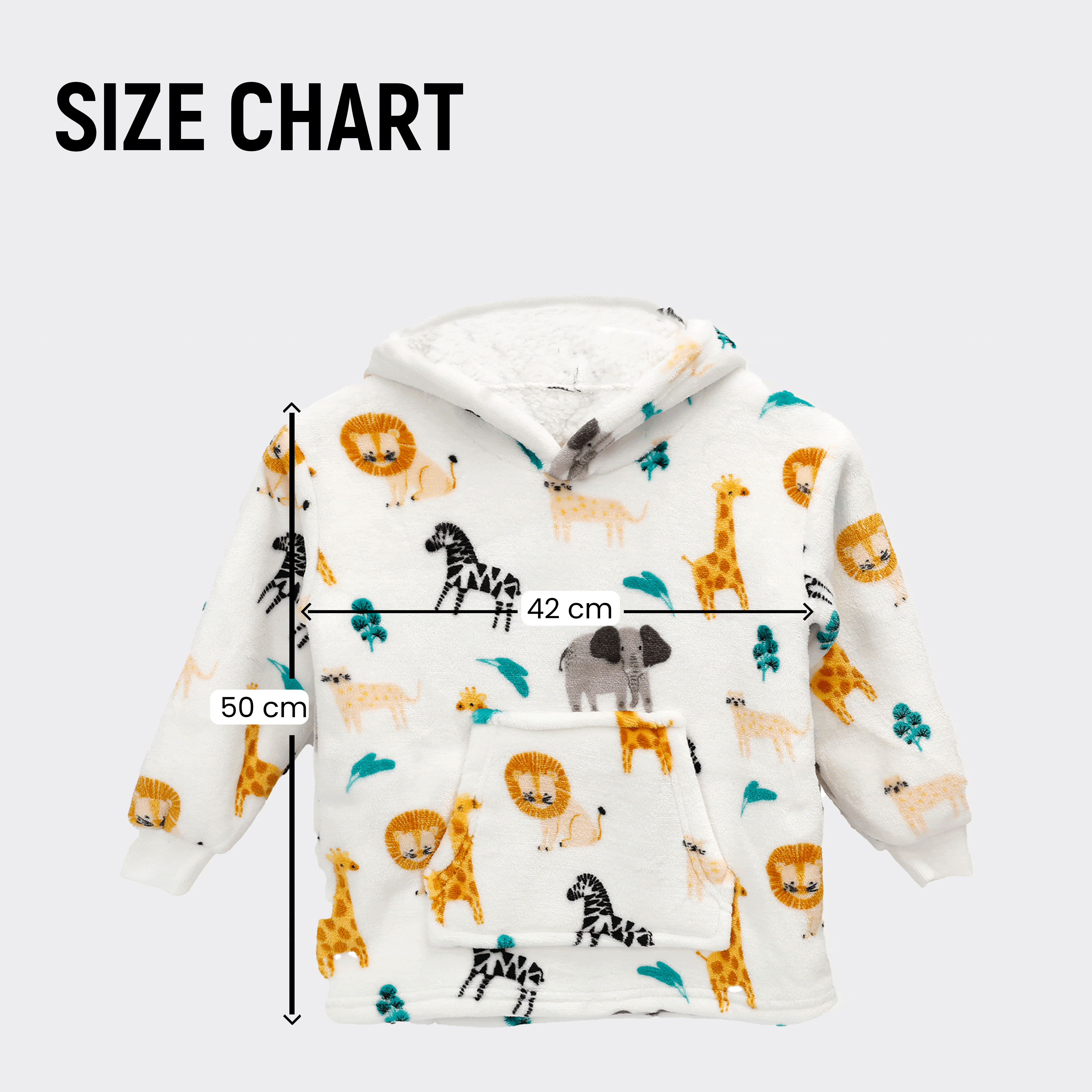 Infant Hoodie Blanket 0-2 Years Unisex Safari Sloth Ultra Soft